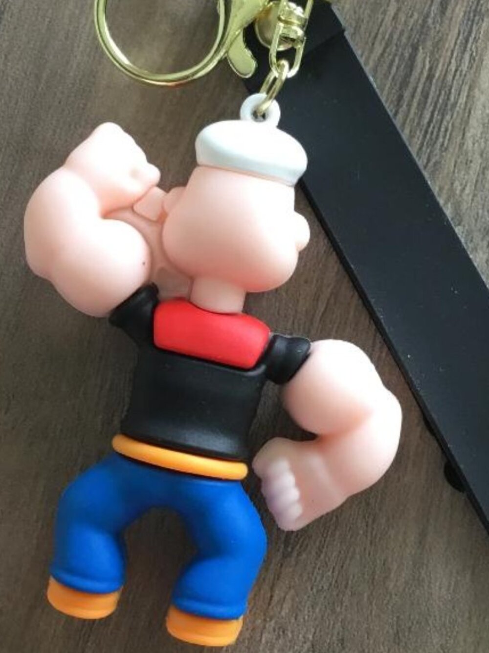 Popeye the Sailor Man 3D Silicone Keychain Bag Charm NWOT - Picture 2 of 2